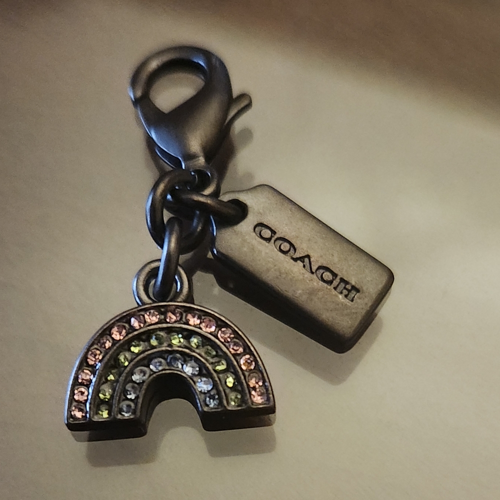 Coach Rainbow Charm Keychain/Zipper Pull/ Bag Charm (NEW)